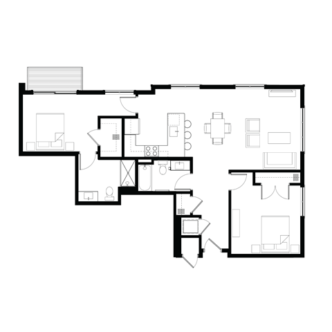 Zen Apartments Clear Quartz Floor Plan